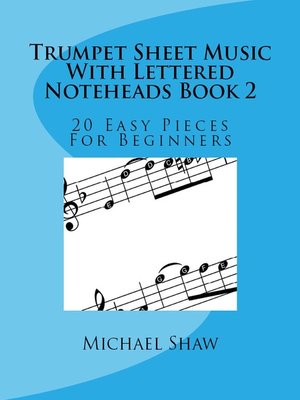cover image of Trumpet Sheet Music With Lettered Noteheads Book 2